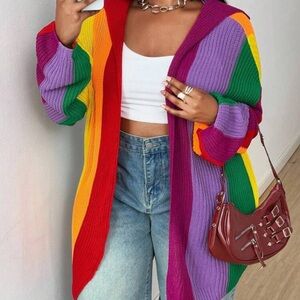 Vibrant Multicolor Women's Cardigan